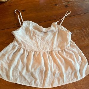 American Eagle satin flutter tank.